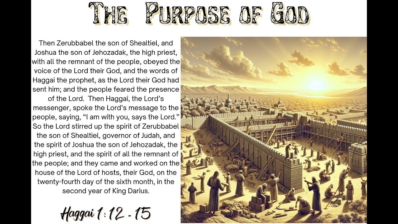 The Purpose Of God