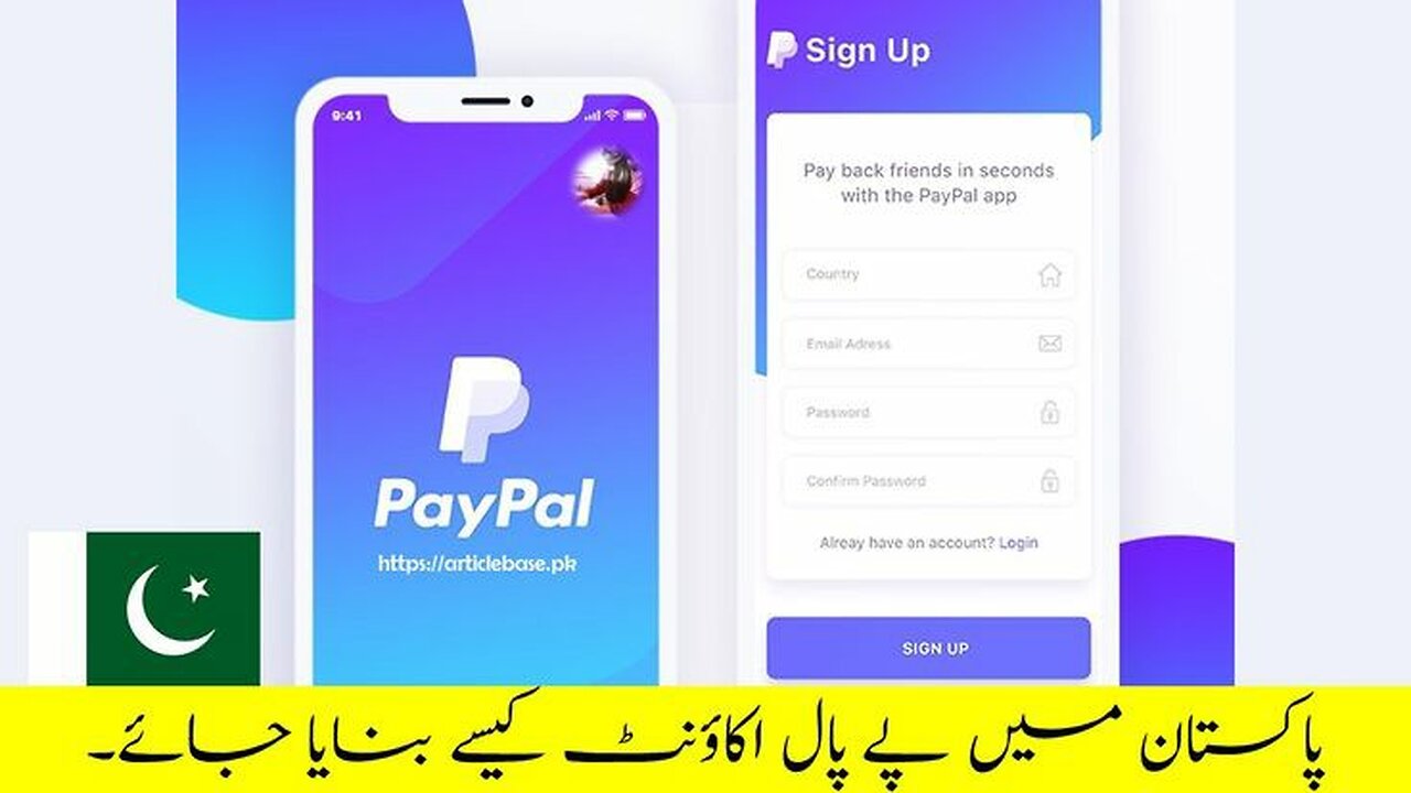 how to create paypal account in pakistan