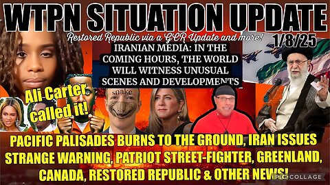 WTPN ~ Judy Byington ~ Situation Update ~1-8-25 ~ Trump Return ~ Restored Republic via a GCR