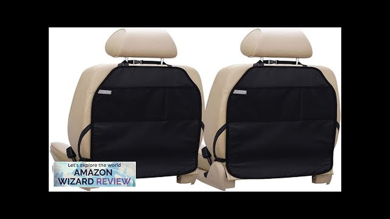 Car Seat Protector Large Kick Mat 2 Pack Durable Water Resistant Auto Review