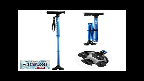 Walking Cane Folding Walking Stick with 8-Level Height & 4-Pronged Pivoting Base Review