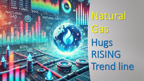 Natural Gas hugs RISING trend line