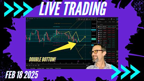 $Bitcoin Local Bottom? Live Trading 2/14/2025 $Bitcoin, $Forex, $Stocks, $Gold $Silver