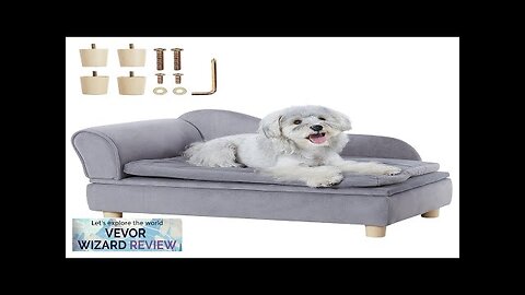 VEVOR Pet Sofa Dog Couch for Medium-Sized Dogs and Cats Soft Velvety Review