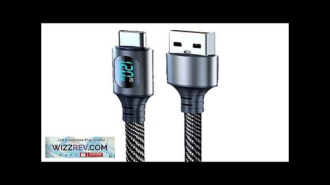 120W 6A Digital Display Type-C/USB to Type-C Fast Charging Data Transmission Cord Review