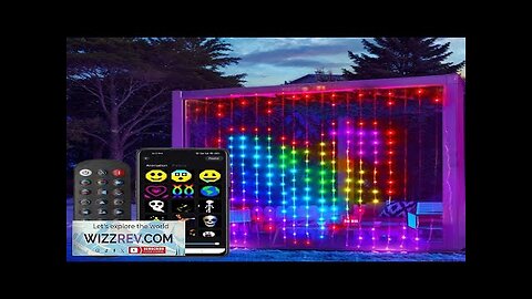 WS2812B Smart Curtain String Lights DIY Picture Text Music Syn Led Display Review