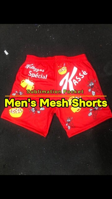 🎥 Red 3-Tuk Mesh Sublimation Shorts – Ultimate Comfort & Style! 🔥