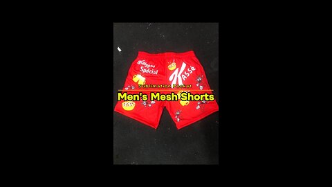 🎥 Red 3-Tuk Mesh Sublimation Shorts – Ultimate Comfort & Style! 🔥