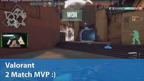 2 Match MVP :) | Competitive 3W-1L | Valorant