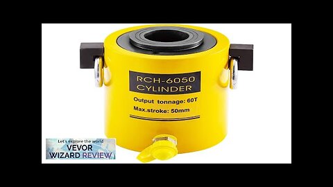 VEVOR 60T 2 Inch Hydraulic Cylinder Jack Hollow Single Acting Hydraulic Ram Review