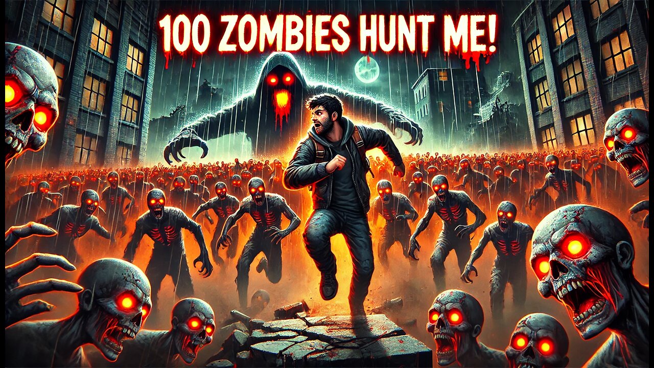 100 ZOMBIES Hunt Me in the ULTIMATE Hide & Seek Survival! (Can I Escape?!) 🧟♂️🏃♂️