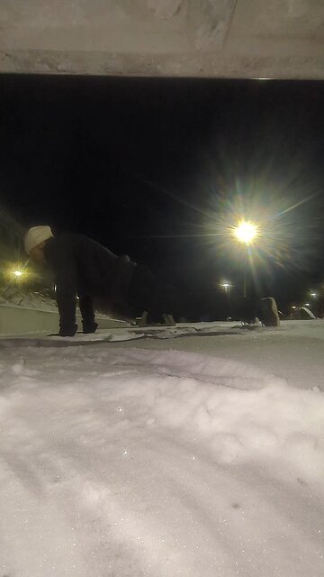 Doing spiderman pushups