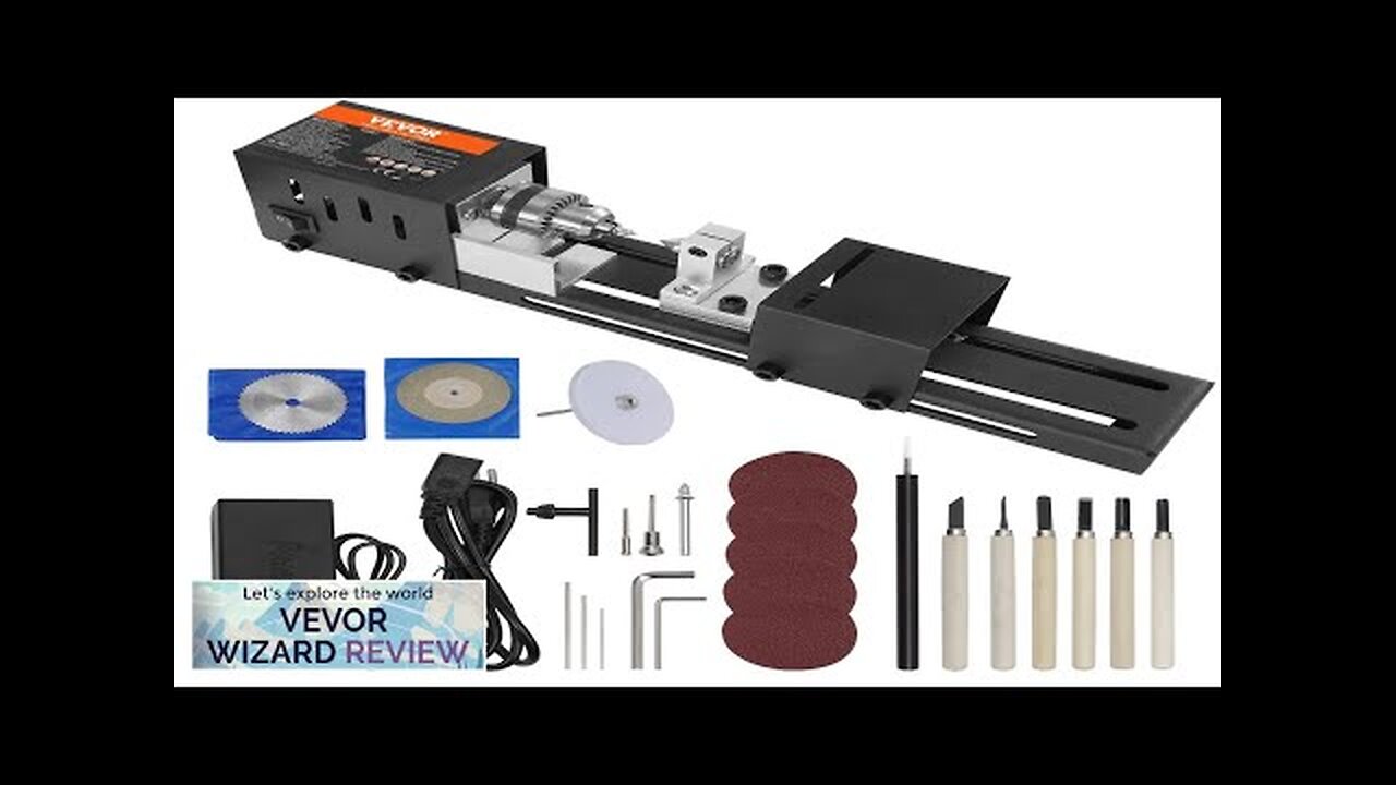 VEVOR Mini Lathe Machine 2.76 in x 6.3 in 24VDC 96W Mini Review