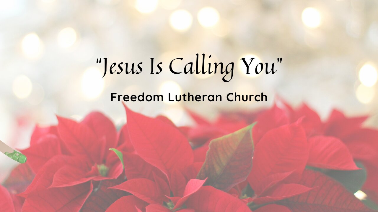 "Jesus Is Calling You" January 19, 2025