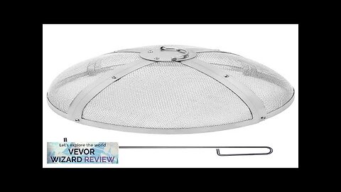 VEVOR Fire Pit Spark Screen Round 27" Reinforced Heavy Duty Steel Metal Review