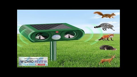 Solar Ultrasonic Animal Repeller Ultrasonic Pest Repeller Outdoor Applies to Repeller Review