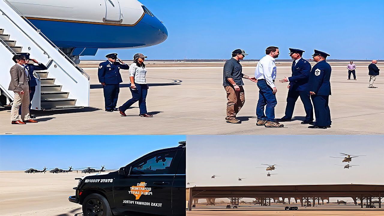 JD Vance INSPECTS US Mexico Border Operations at Laughlin Air Force Base❗