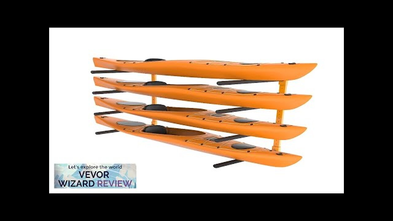 VEVOR Wall Kayak Storage Rack 4-Capacity Wall Mounted Kayak Holders for Kayak Review