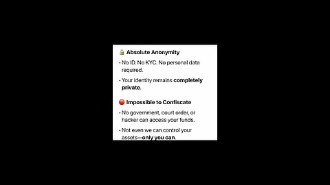 ❌ NO KYC ⛔️ NO PERSONAL DATA 🛑 Anonymous, Unseizable & Unfreezable Crypto Banking Solution