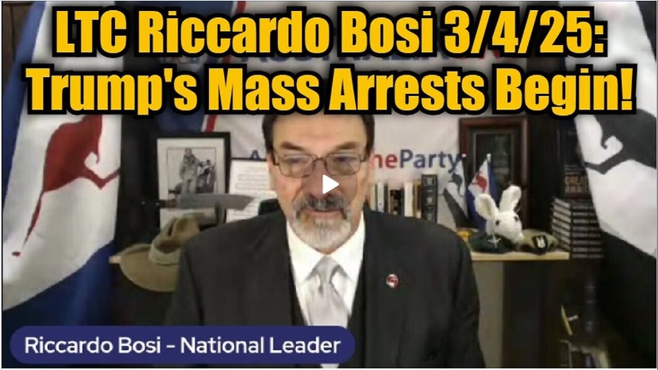 Riccardo Bosi 3/4/25 - Trump's Mass Arrests Begin!