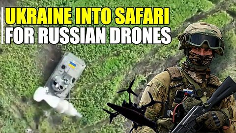 Russian drones react violently burning Ukraine in Kursk