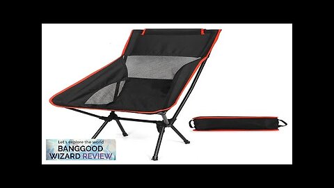 AGSIVO Outdoor Portable Collapsible Camping Chair Foldable Garden Beach Chair with Storage Review