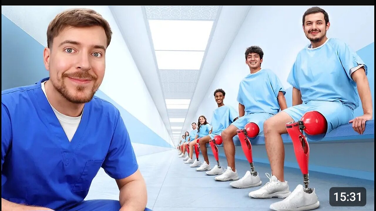 MR BEAST HELPED 2000 PEOPLE TO WALK AGAIN