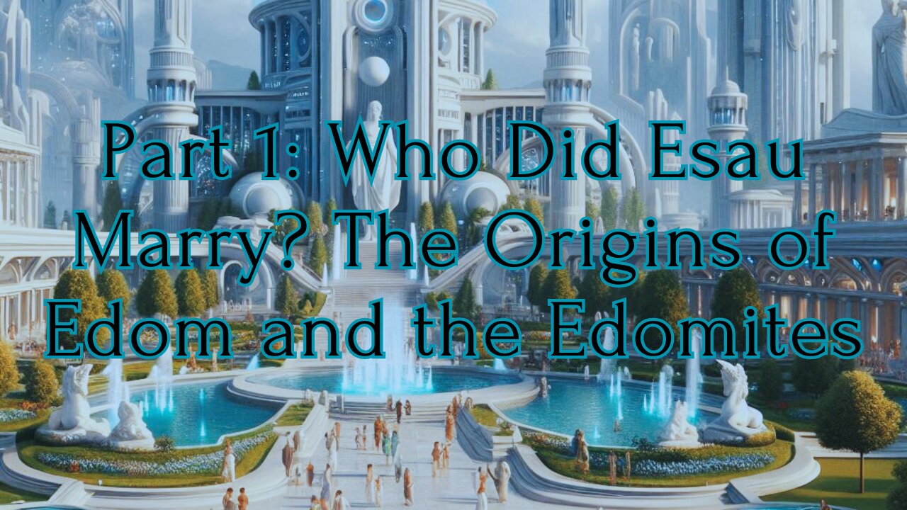 Part 1: Who Did Esau Marry? The Origins of Edom and the Edomites