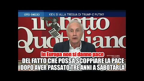 Marco Travaglio in tv sul piano di riarmo dell'UE:Von der Leyen?una scena pietosa in un Europa insicura.In UE non si danno pace del fatto che possa esserci la pace senza di loro dopo aver passato tre anni a sabotarla