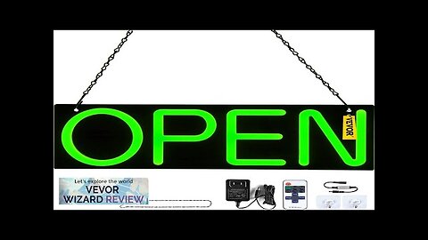 VEVOR LED Open Sign 20" x 7" Neon Open Sign for Business Review