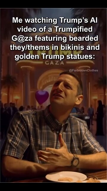 Trump Shares Bizarre Al Video Of Future Gaza: 'No More Tunnels, No More Fear'‼️