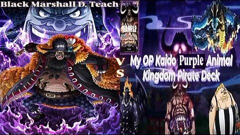 OPTCGSIM | Black Marshall D. Teach Vs Purple Kaido