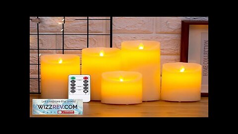 5Pcs LED Candles Flameless LED Tea Lights Remote Control Timer Battery Powered Review