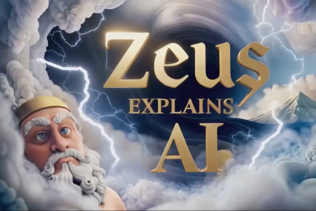 Zeus Explains AI To Greek Gods production story #ai #imagination #video #