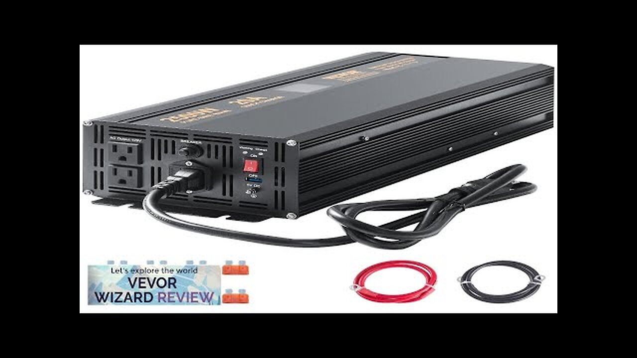 VEVOR 2500W Sump Pump Battery Backup System LCD Display Auto Switches Review