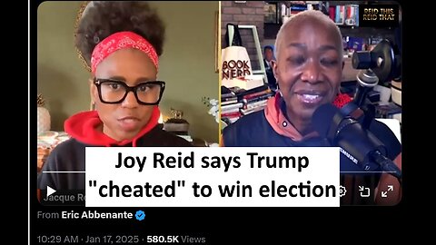 Joy Reid says Trump “cheated” to win 2024 election