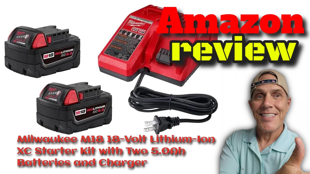 2PACKS 5.0Ah 18V Lithium Battery and separate Charger for Milwaukee M18 Battery Review