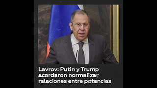 Lavrov: Putin y Trump coinciden en cerrar un capítulo “anómalo” en las relaciones bilaterales