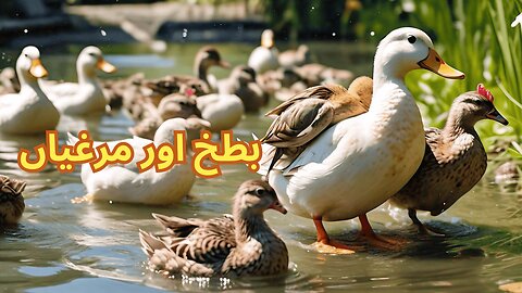 DUCK AND HENS | بطخ اور مرغیاں | A BIRD STORY |NEW INSTRUCTIVE URDU STORY