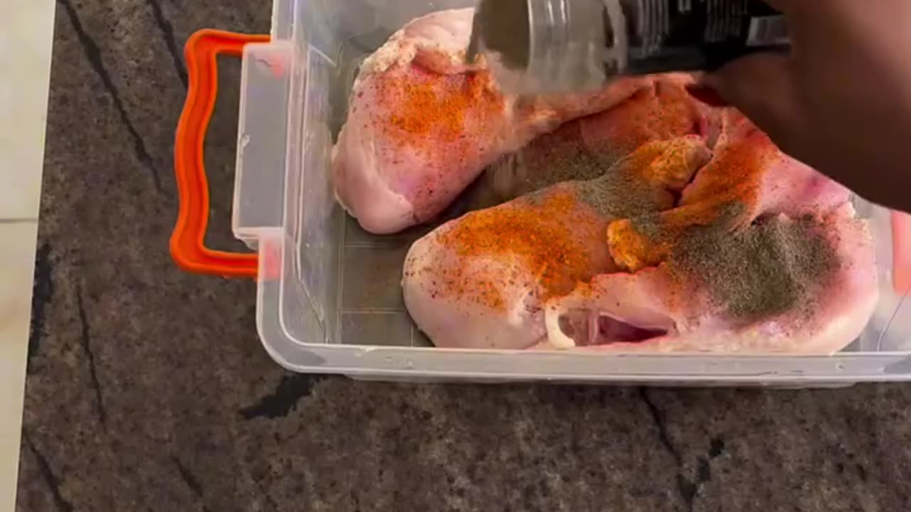 Big Azz making breakfast before work.