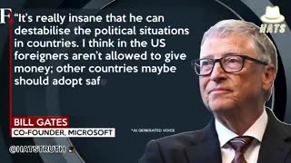 “Musk’s ability to destabilise politics in foreign Countries is insane” - Bill Gates