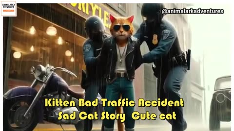 Kitten Bad Traffic Accident Sad Cat Story Cute cat