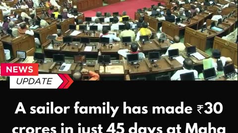 A sailor family has made ₹30 crores in just 45 days at #MahaKumbh2025