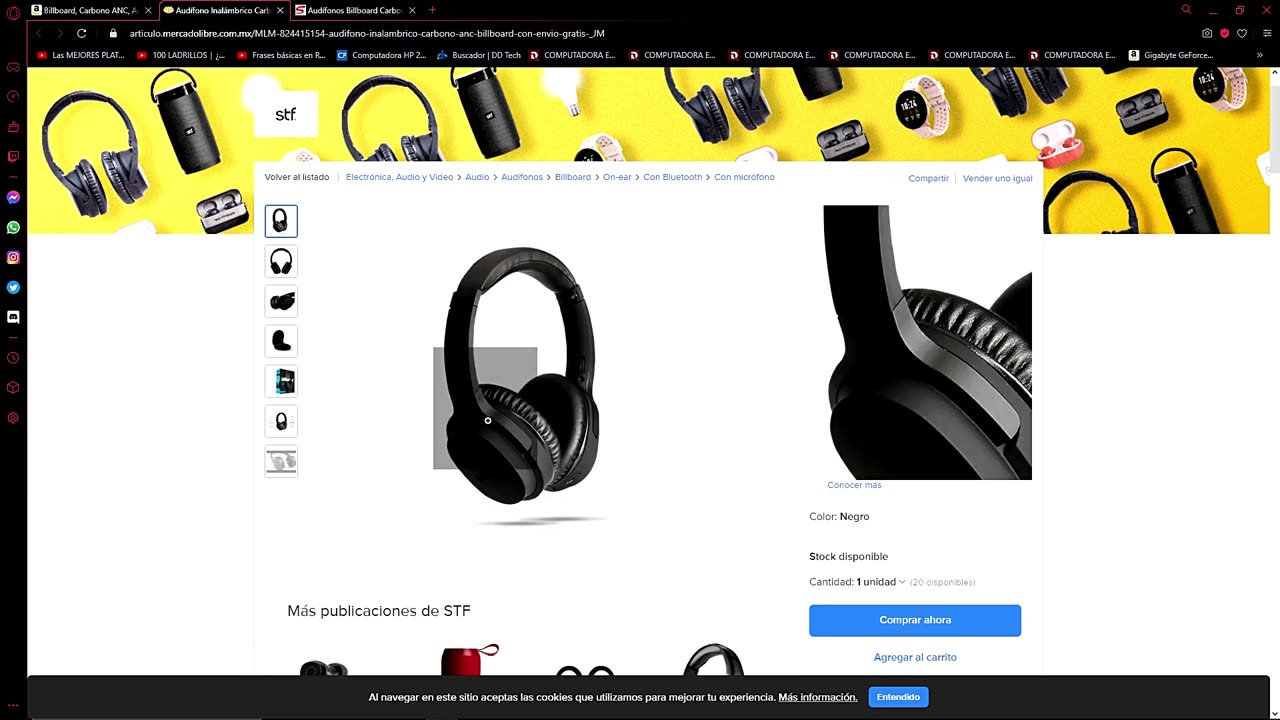 Review Audífonos Billboard Carbono ANCX