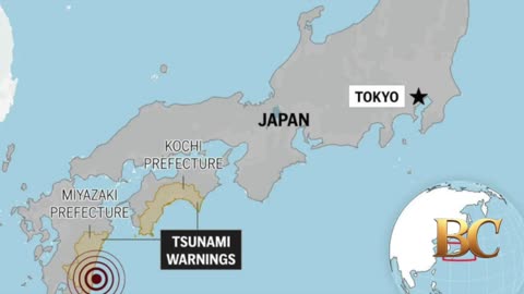 Tsunami alert lifted after magnitude 6.6 earthquake rattles southwestern Japan