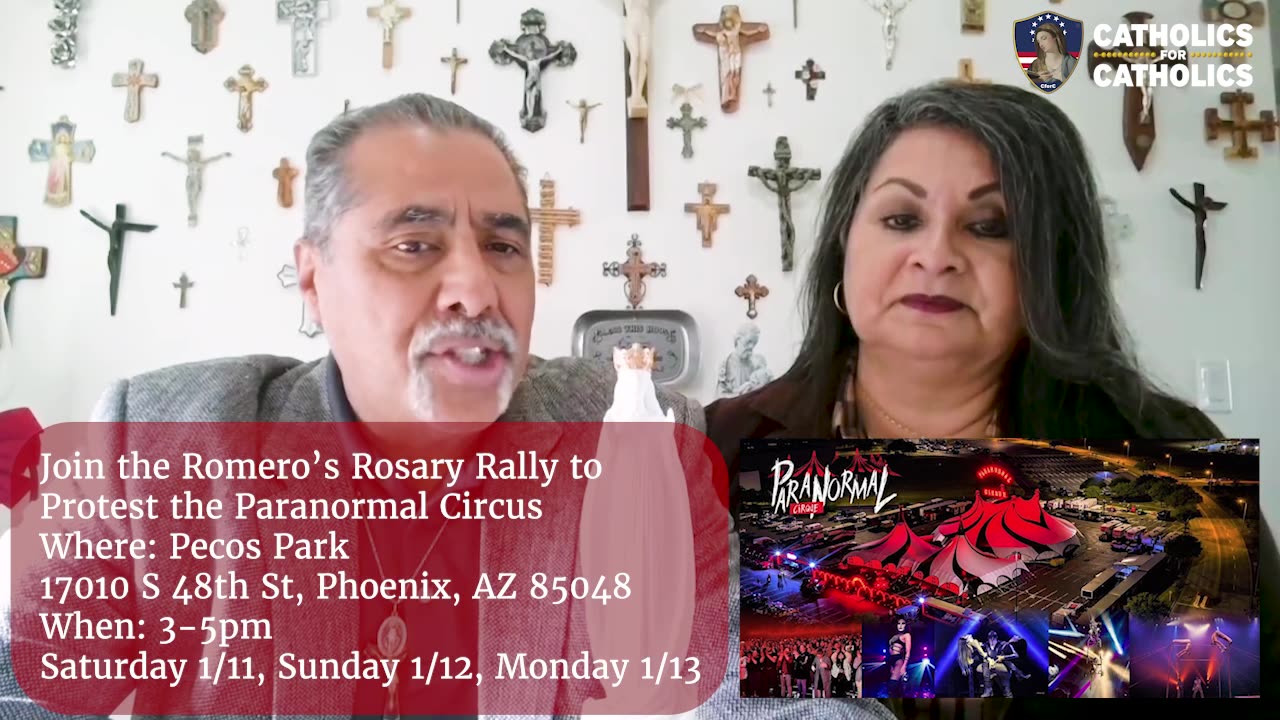 Join the Romero’s Rosary Rally to Protest the Paranormal Circus in Phoenix this Weekend!