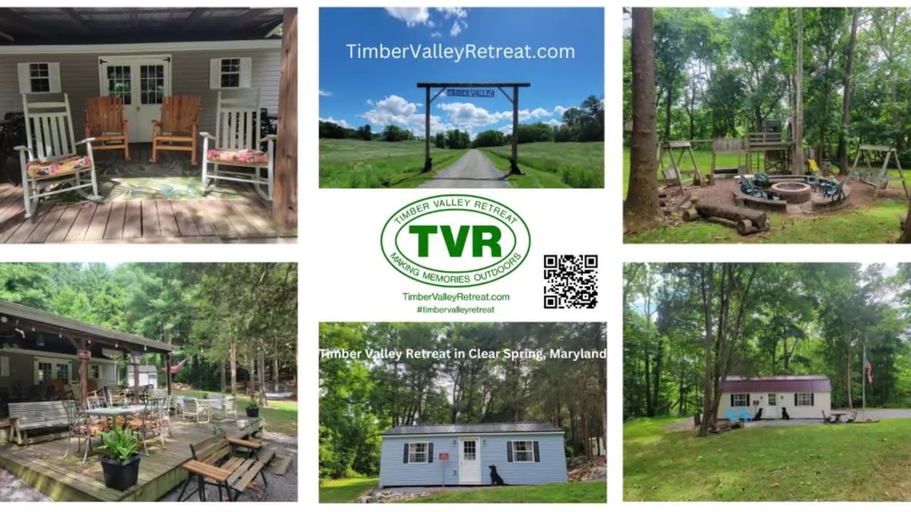 Bridal Shower Party Glamping Clear Spring Maryland 3-Cabin Campground