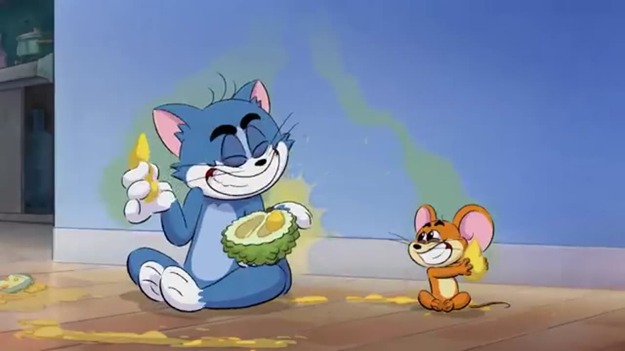 Tom ve Jerry uçurtma uçurarak