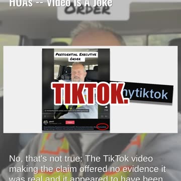 Fact Check: President Trump Did NOT Sign Executive Order Banning HOAs -- Video Is A Joke