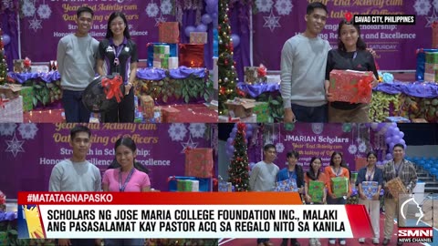 Scholars ng JMCFI, malaki ang pasasalamat kay Pastor ACQ sa libreng edukasyon